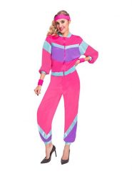 Amscan 2-częściowy kostium "80's Shell Suit" w kolorze różowym rozmiar: XL. Różowe stroje jednoczęściowe damskie AMSCAN, s, bez wzorów. Za 116.61 zł.