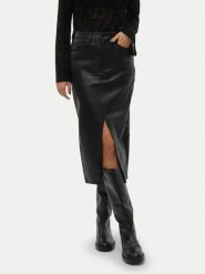 Vero Moda Spódnica z imitacji skóry Veri 10311707 Czarny Regular Fit. Czarne spódniczki damskie Vero Moda, xs, bez wzorów, ze skóry. Za 219.99 zł.