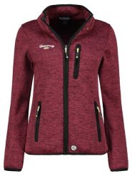 Geographical Norway Kurtka polarowa "Teden" w kolorze bordowym rozmiar: M. Czerwone kurtki damskie Geographical Norway, m, bez wzorów, z polaru, bez kaptura. Za 187.07 zł.