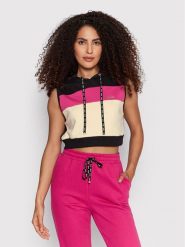 Liu Jo Sport Bluza TA2162 F0870 Kolorowy Regular Fit. Bluzy bez kaptura damskie Liu Jo Sport, xxl, bez wzorów, z bawełny, bez ramiączek, bez kaptura. Za 519.99 zł.