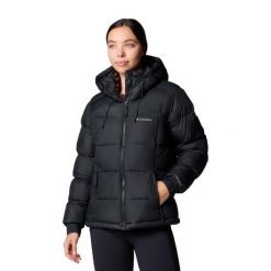 Kurtka puchowa damska Columbia Pike Lake Insulated II. Czarne kurtki damskie Columbia, s, bez wzorów, z puchu, bez kaptura. Za 645.51 zł.