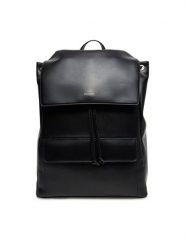 Calvin Klein Plecak Ck Sleek Flap Bp K50K512916 Czarny. Czarne plecaki męskie CALVIN KLEIN, bez wzorów, ze skóry. Za 369.99 zł.