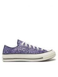 Converse Trampki Chuck 70 Glitter A11134C Granatowy. Niebieskie trampki i tenisówki damskie Converse, bez wzorów, z materiału. Za 309.99 zł.