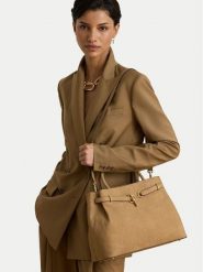 LAUREN RALPH LAUREN Torebka 431P18464001 Brązowy jasny. Brązowe torebki klasyczne damskie Lauren Ralph Lauren, bez wzorów, z nubiku, bez dodatków. Za 2,399.00 zł.