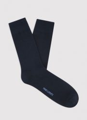 PAKO LORENTE - Gładkie granatowe skarpety męskie. Skarpetki męskie Pako Lorente, bez wzorów, z bawełny. Za 49.99 zł.