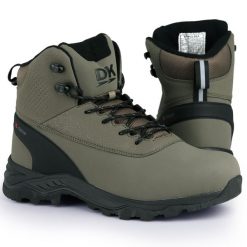 Buty męskie trekkingowe śniegowce DK CARTER. Brązowe buty trekkingowe męskie DK, bez zapięcia, trekkingowe. Za 179.00 zł.