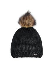 Eisbär Czapka Folina Lux 75033 009 Czarny. Czarne czapki zimowe damskie Eisbar, z materiału. Za 329.99 zł.