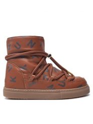 Inuikii Śniegowce Full Leather Print 65202-088 Brązowy. Brązowe kozaki dziewczęce Inuikii, bez wzorów, ze skóry, bez obcasa. Za 699.99 zł.