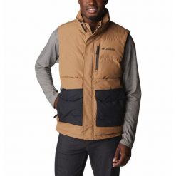 Kamizelka ocieplana męska Columbia Marquam Peak Fusion Vest. Brązowe kamizelki męskie Columbia, m, z puchu. Za 570.99 zł.