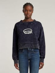 G-Star Bluza w kolorze granatowym rozmiar: XL. Niebieskie bluzy bez kaptura damskie G-Star, xl, z bawełny. Za 188.85 zł.