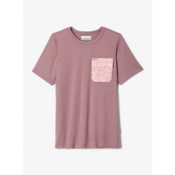 Koszulka szybkoschnąca dziewczęca Columbia Washed Out Utility Shirt. Fioletowe koszulki dziewczęce Columbia, bez wzorów, bez ramiączek. Za 76.99 zł.