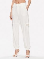 Liu Jo Sport Spodnie dresowe TA3156 J5942 Biały Regular Fit. Białe spodnie sportowe damskie Liu Jo Sport, m, z dresówki. Za 799.99 zł.