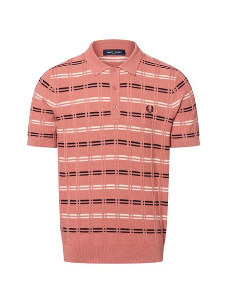 Fred Perry koszulka polo Mężczyźni Bawełna różowy|wielokolorowy, S. Czerwone koszulki polo męskie Fred Perry, m, bez wzorów, z bawełny, bez ramiączek. Za 429.95 zł.