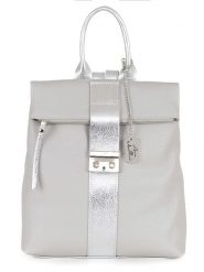 Anna Morellini Skórzany plecak "Azalea" w kolorze szarym - 30 x 31 x 11 cm rozmiar: onesize. Szare plecaki damskie Anna Morellini, bez wzorów, z materiału. Za 305.29 zł.