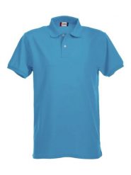 Clique Stretch Premium Polo rozciągliwa koszulka polo. Niebieskie koszulki polo męskie CLIQUE, l, bez wzorów, z bawełny, bez ramiączek. Za 153.95 zł.