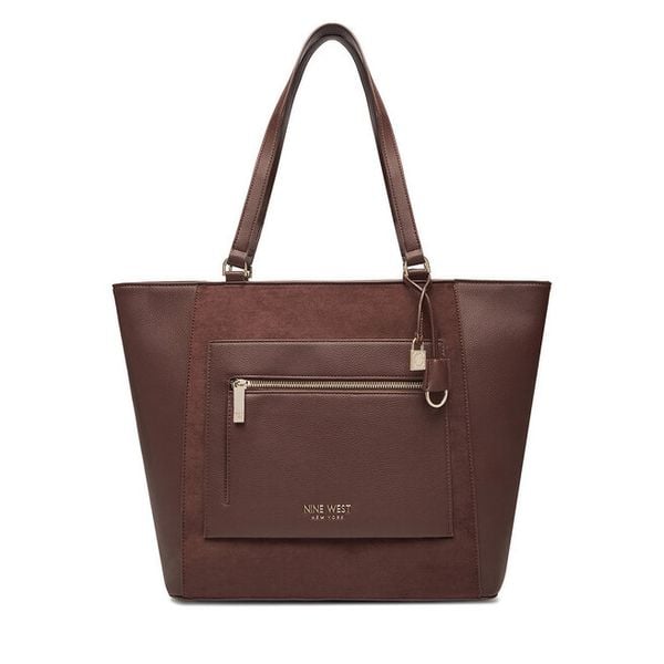 Torebka Nine West. Brązowe torebki klasyczne damskie Nine West, bez wzorów, bez dodatków. Za 249.99 zł.