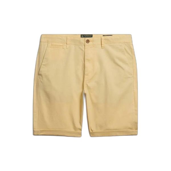 Szorty chino Superdry Premium Regular. Żółte szorty męskie Superdry., na lato, bez wzorów, eleganckie. Za 308.45 zł.
