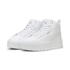 Damskie Skórzane Buty Sportowe Karmen II Mid. Białe buty sportowe na co dzień damskie Puma, bez wzorów, z gumy, trekkingowe. Za 209.00 zł.
