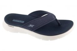 Japonki damskie, Go Walk Flex Sandal - Holly. Niebieskie obuwie trekkingowe damskie Skechers. Za 159.99 zł.