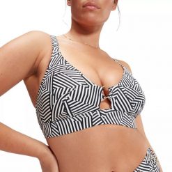 Góra od kostiumu kąpielowego damskiego Speedo Tri Biki Top. Białe topy sportowe damskie Speedo, l, bez wzorów, bez ramiączek. Za 209.99 zł.