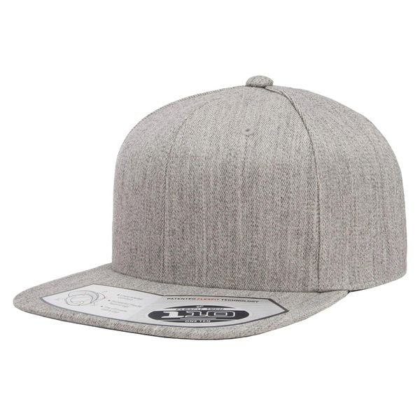 110 Czapka Z Daszkiem Typu Snapback. Szare czapki męskie FLEXFIT, bez wzorów, z elastanu. Za 101.99 zł.