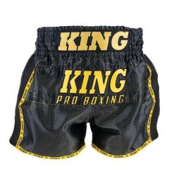 Szorty bokserskie King Pro Boxing 08 1. Czarne szorty damskie KING PRO BOXING, bez wzorów, z satyny, biznesowe. Za 279.00 zł.