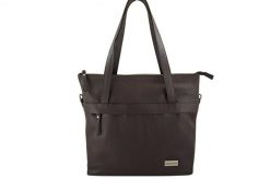 Shopperka skórzana BARBERINI'S c. brązowy 996-11. Brązowe shopper bag damskie Barberinis, bez wzorów, ze skóry, na ramię, małe, zamszowe, bez dodatków. Za 339.99 zł.