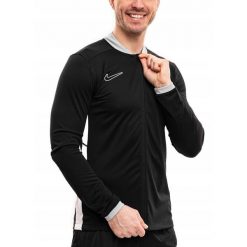 Bluza Męska Rozpinana Nike Academy 25 Sportowa Dresowa Treningowa roz. L. Czarne bluzy bez kaptura męskie Nike, bez wzorów, z dresówki, sportowe, bez kołnierzyka, bez ramiączek. Za 139.99 zł.