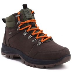 Wysokie buty męskie trekkingowe brązowe Big Star UU174195. Brązowe buty trekkingowe męskie Big Star, ze skóry ekologicznej, bez zapięcia, trekkingowe. Za 189.99 zł.