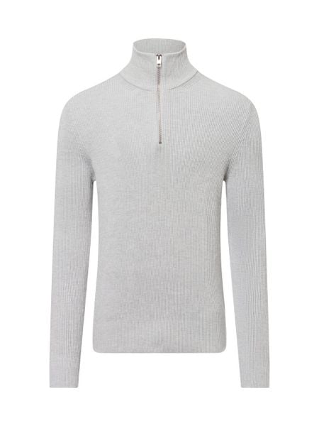 Jack & Jones sweter z dzianiny Mężczyźni szary, XL. Szare swetry męskie Jack & Jones, m, bez wzorów, z dzianiny, bez kołnierzyka. Za 249.95 zł.
