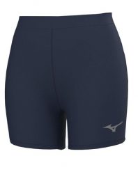 Szorty damskie Mizuno MZNRB. Niebieskie spodenki sportowe damskie Mizuno, l, z materiału, do biegania. Za 172.50 zł.