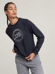G-Star Bluza w kolorze granatowym rozmiar: M. Niebieskie bluzy bez kaptura damskie G-Star, m, z materiału. Za 140.53 zł.