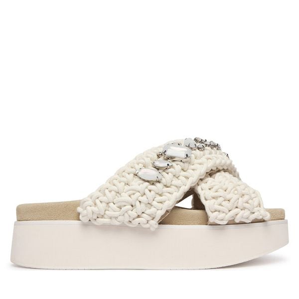 Klapki Inuikii. Białe klapki damskie Inuikii, bez wzorów, bez obcasa. Za 979.99 zł.