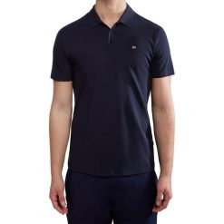 Koszulka polo męska Napapijri Ealis. Niebieskie koszulki polo męskie Napapijri, l, bez wzorów, bez ramiączek. Za 219.99 zł.
