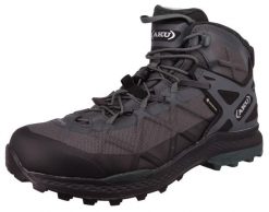 Buty turystyczne męskie AKU Rocket Mid DFS GTX. Szare buty trekkingowe męskie Aku, z materiału, bez zapięcia, trekkingowe. Za 870.00 zł.