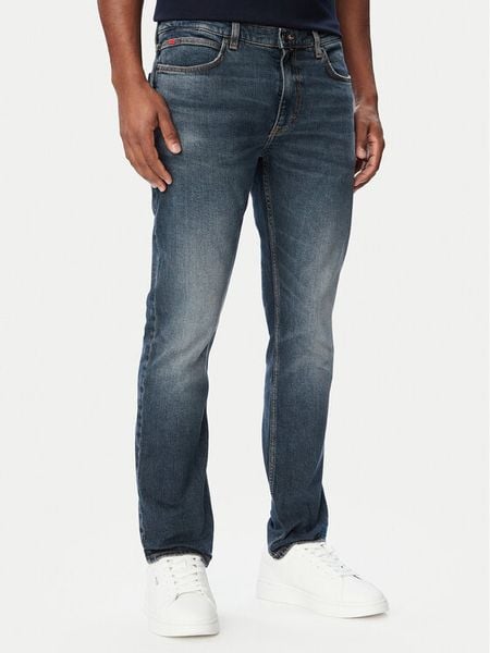 HUGO Jeansy 50568058 Niebieski Slim Fit. Niebieskie jeansy męskie Hugo. Za 549.99 zł.