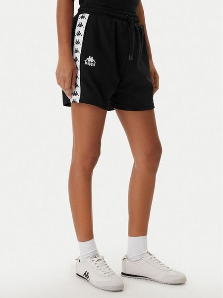 Kappa Szorty sportowe Banda Ivissa 361R6NW Czarny Regular Fit. Czarne spodenki sportowe damskie Kappa, xs, z bawełny. Za 129.99 zł.