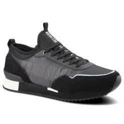 Czarne Sneakersy Big Star Męskie Półbuty Ze Skóry. Czarne półbuty męskie Big Star, z dresówki, bez zapięcia. Za 163.00 zł.
