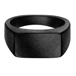 True Rebels Pierscionek ze Stali Nierdzewnej w czarnym Biżuteria męska 1 ct Męskie. Czarna biżuteria dla mężczyzn True Rebels, ze stali. Za 159.99 zł.