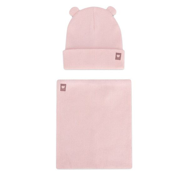 Komplet czapka i komin Nelli Blu. Czerwone szaliki dziecięce Nelli Blu, bez ramiączek. Za 59.99 zł.