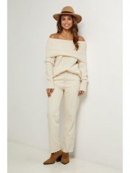 L'armoire de Suzette Sweter w kolorze kremowym rozmiar: 38/40. Brązowe swetry klasyczne damskie L'armoire de Suzette, l, bez kołnierzyka. Za 178.79 zł.