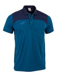 Joma Funkcyjna koszulka polo w kolorze granatowym rozmiar: 152. Niebieskie koszulki polo męskie Joma, bez wzorów, bez ramiączek. Za 48.28 zł.