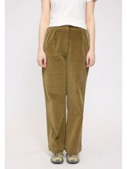 MAZINE Spodnie sztruksowe "Nilu" w kolorze jasnobrązowym rozmiar: S. Brązowe spodnie materiałowe damskie MAZINE, bez wzorów, z bawełny. Za 161.34 zł.