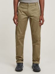 G-Star Spodnie w kolorze khaki rozmiar: W34/L32. Brązowe spodnie materiałowe męskie G-Star, bez wzorów, z materiału, retro. Za 230.59 zł.