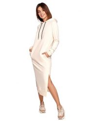 Be Wear Sukienka w kolorze kremowym rozmiar: S. Brązowe sukienki damskie Be Wear, s, bez wzorów, bez kołnierzyka, bez ramiączek, midi. Za 180.49 zł.