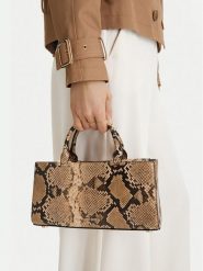 GINO ROSSI Torebka EO-LDA88-01 Beżowy. Brązowe torebki klasyczne damskie Gino Rossi, bez wzorów, z materiału, bez dodatków. Za 249.99 zł.