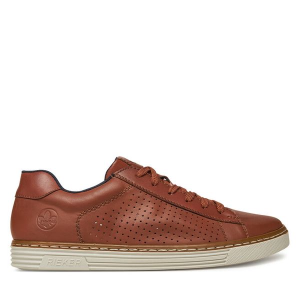 Półbuty Rieker. Brązowe półbuty męskie Rieker, bez zapięcia. Za 309.99 zł.