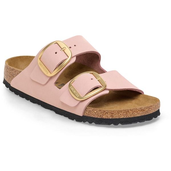 Sandały Kobiece Arizona Big Buckle. Brązowe sandały damskie Birkenstock, bez wzorów, z kauczuku, bez obcasa. Za 706.95 zł.