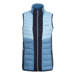 Damska kurtka bez rękawów Regatta Leedre. Niebieskie kurtki damskie Regatta, bez wzorów, z puchu, bez kaptura. Za 280.00 zł.