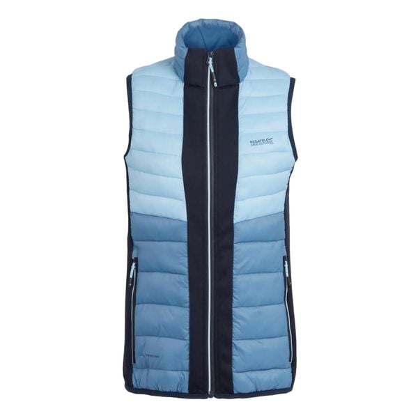 Damska kurtka bez rękawów Regatta Leedre. Niebieskie kurtki damskie Regatta, bez wzorów, z puchu, bez kaptura. Za 280.00 zł.